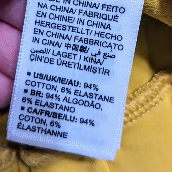 Terea by Andrea Pitter Yellow Short Sleeve Top Elastic Slightly Cropped Sz M NWT - Picture 7 of 9